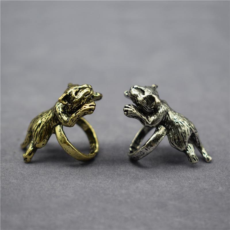 Sleeping Kitten Adjustable Ring - Wyvern's Hoard