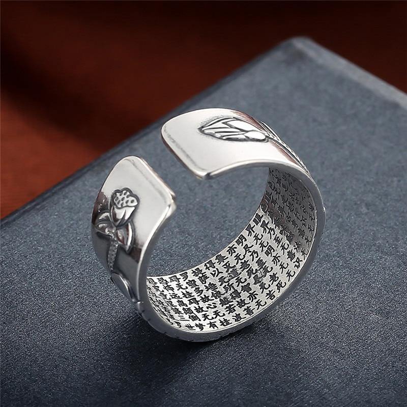 Heart Sutra Lotus Ring - Wyvern's Hoard