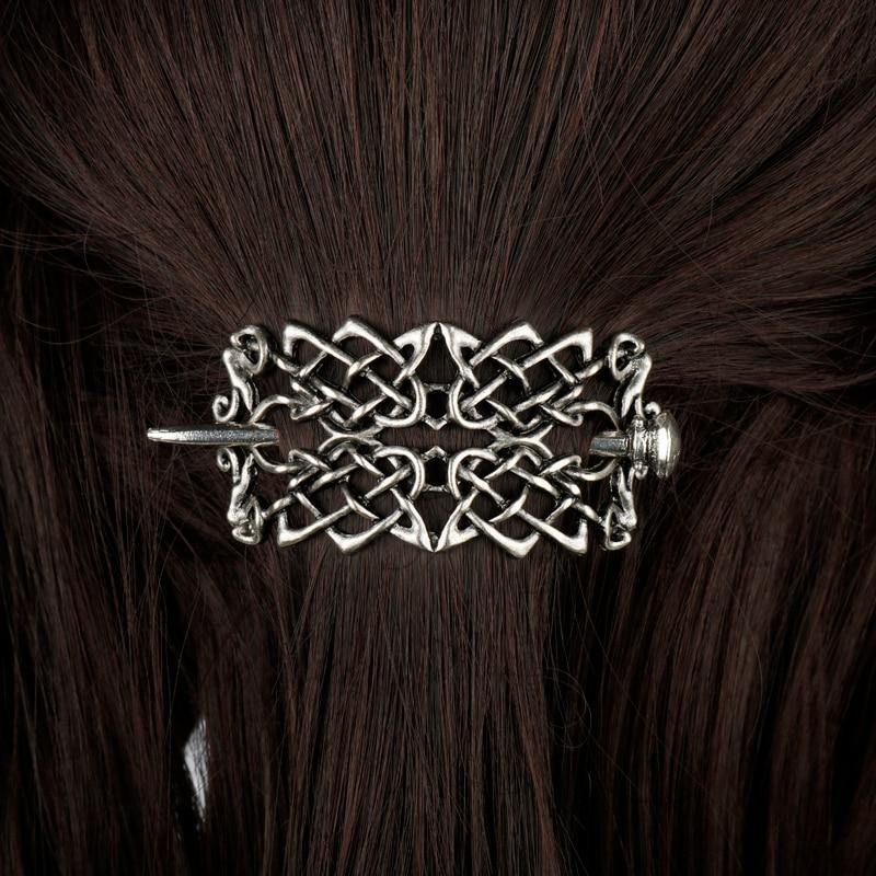 Celtic Knots Hair Stick Barrettes - Wyvern's Hoard