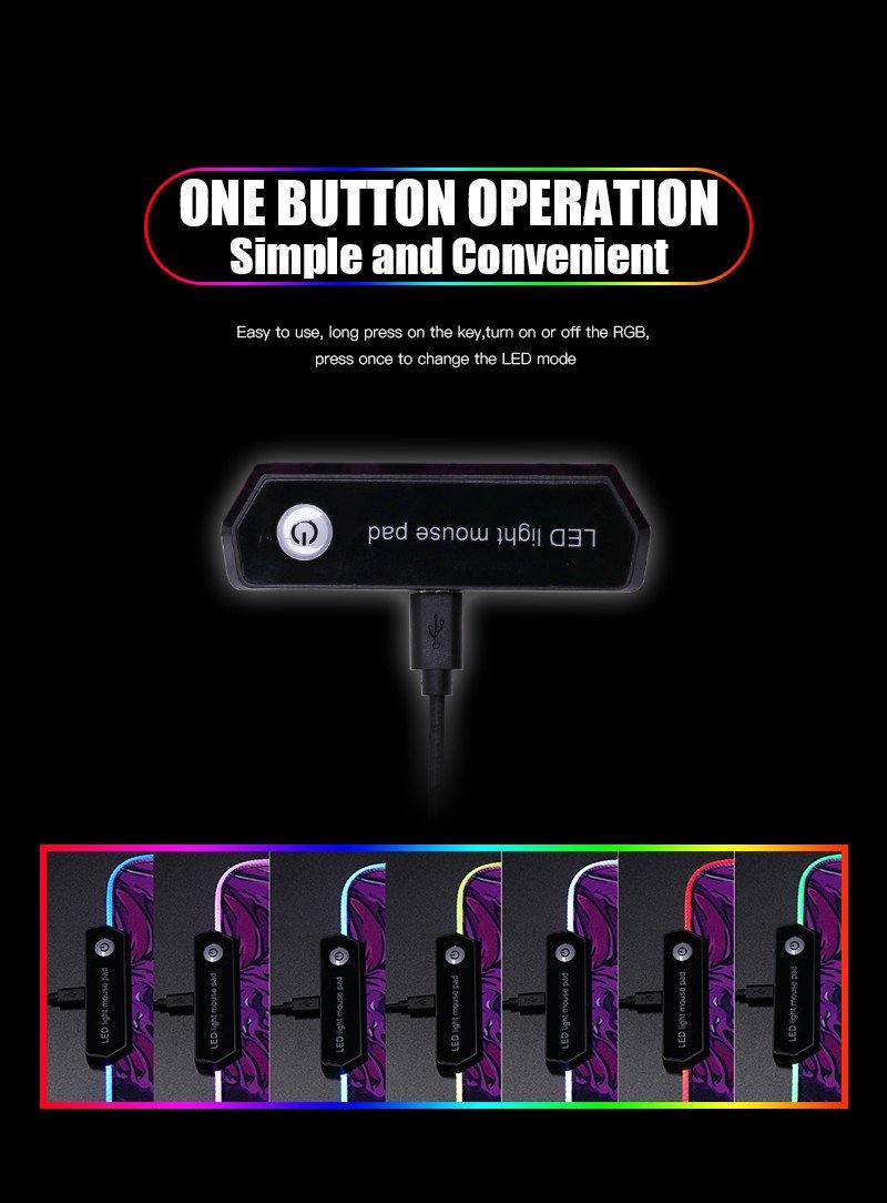 Big Bang RGB LED Mouse Mat - Wyvern's Hoard