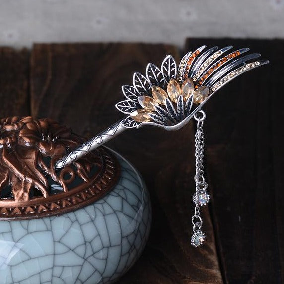 Phoenix Feathers Hair Stick