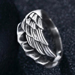Angel Wing Sterling Silver Ring - Wyvern's Hoard