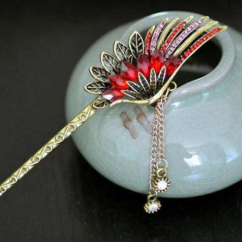 Phoenix Feathers Hair Stick