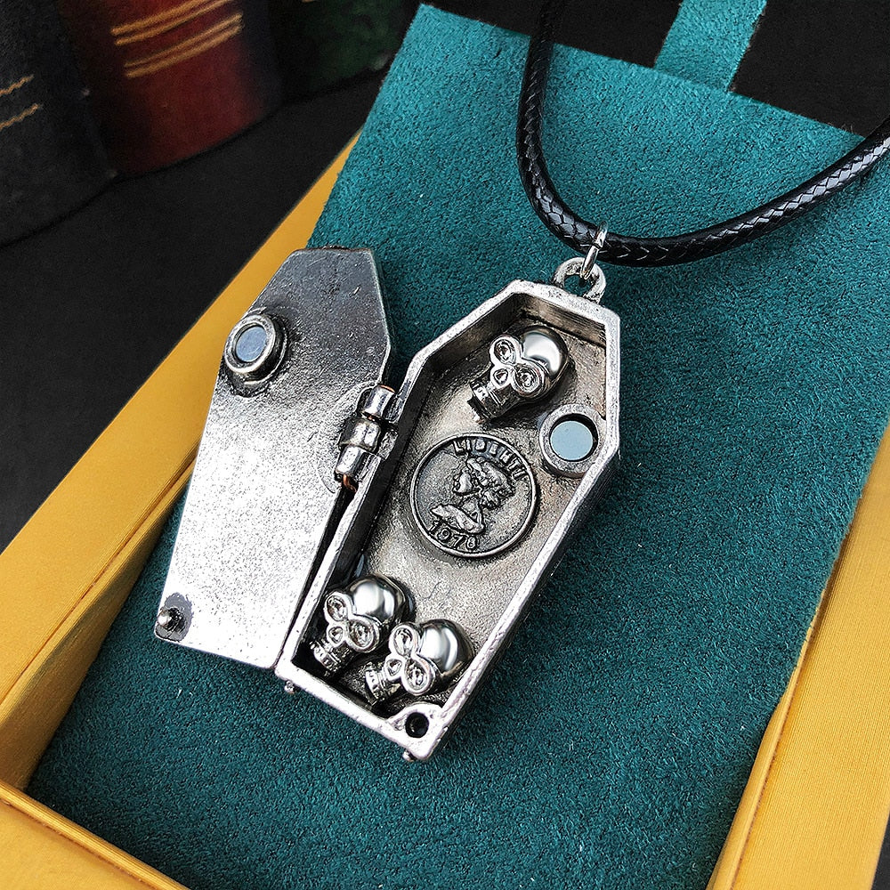 Ancient Skeleton's Casket Necklace