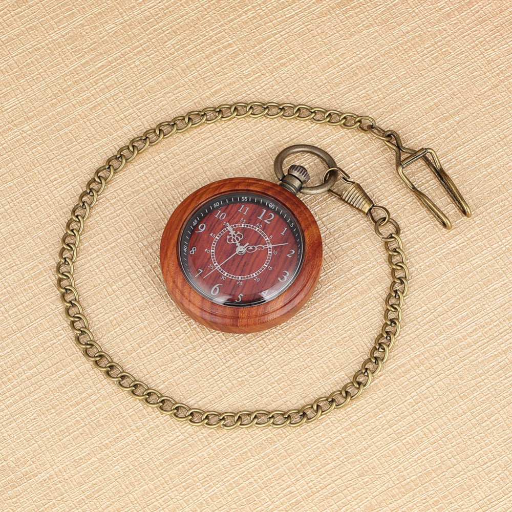 Timeless Wood Pocket Watch