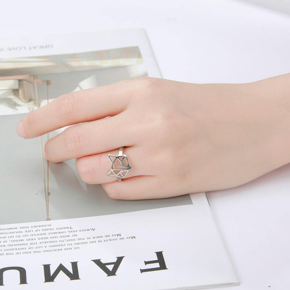 Geometric Fox Ring & Necklace - Wyvern's Hoard