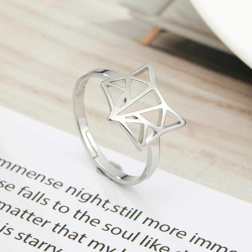Geometric Fox Ring & Necklace - Wyvern's Hoard