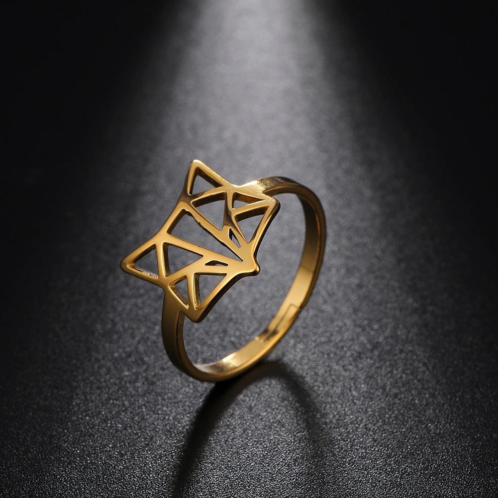 Geometric Fox Ring & Necklace - Wyvern's Hoard
