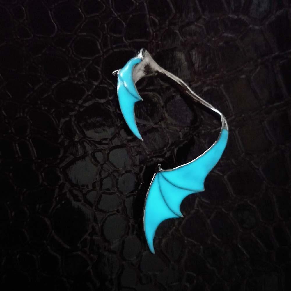 Glow In The Dark Dragon Wing Earring - Wyvern's Hoard