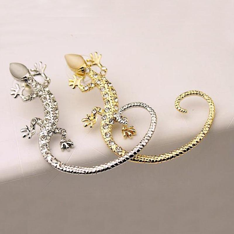 Rhinestone Lizard Earring - Wyvern's Hoard