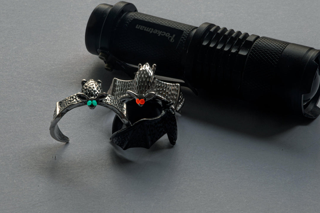 Glow in the Dark Flying Bat Ring - Wyvern's Hoard