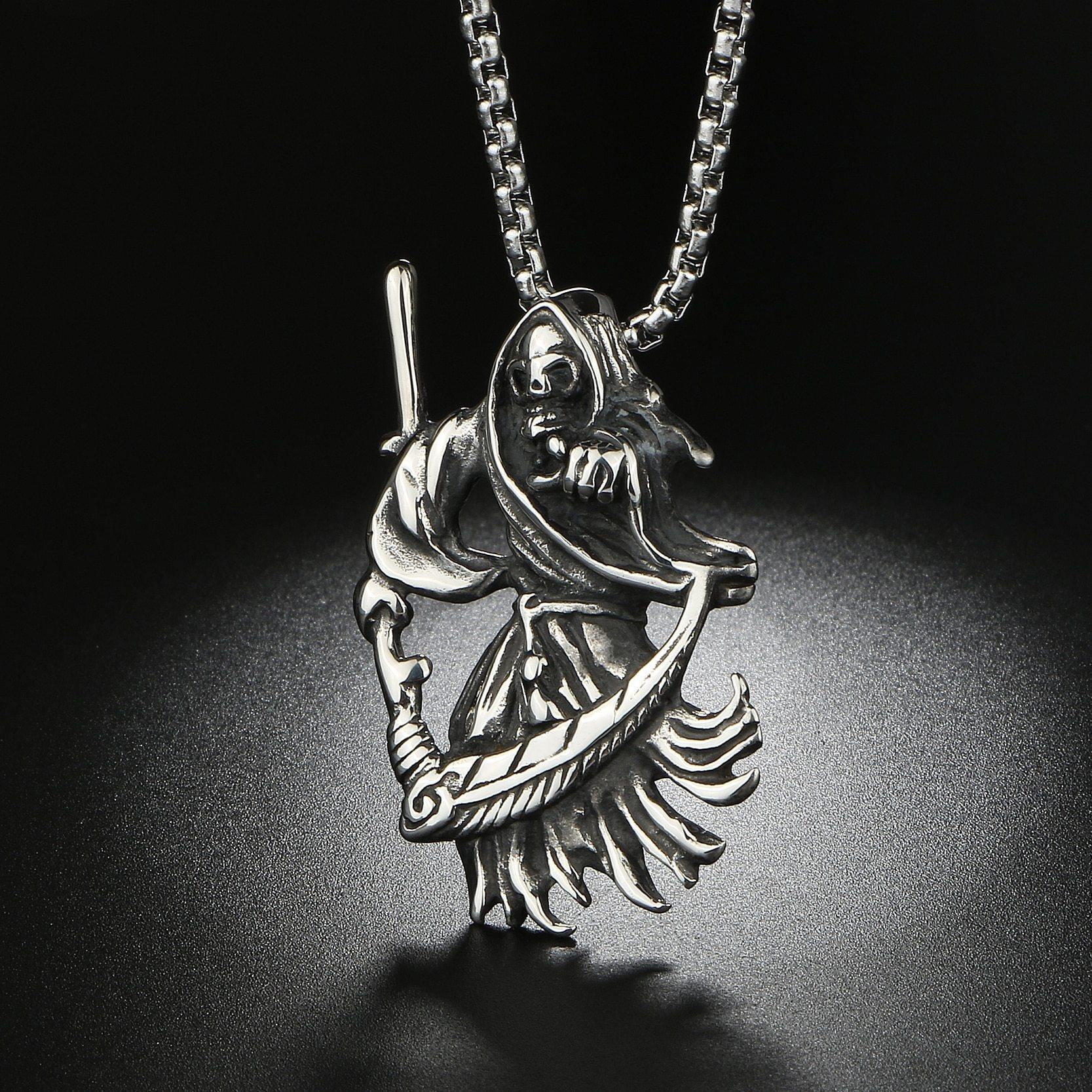 The Grim Reaper Cometh Necklace - Wyvern's Hoard