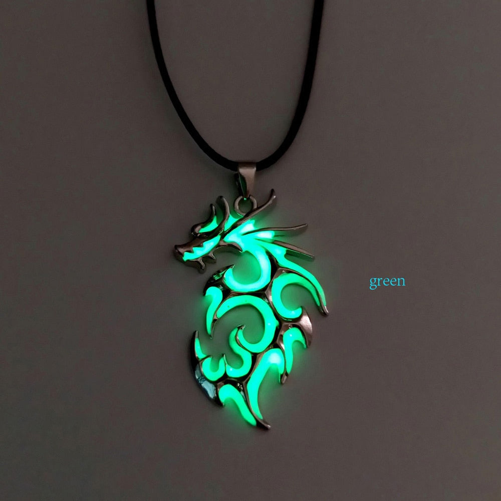 Glow In The Dark Dragon Sigil Necklace