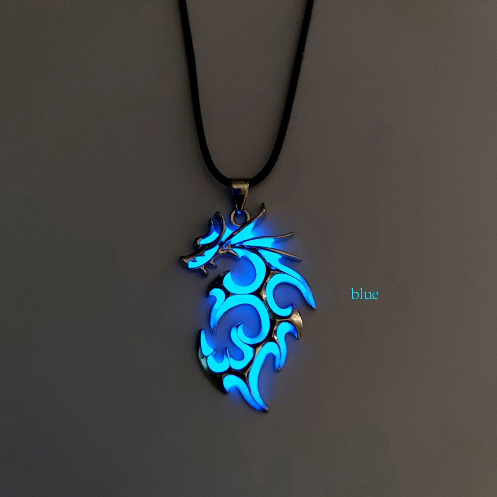 Glow In The Dark Dragon Sigil Necklace