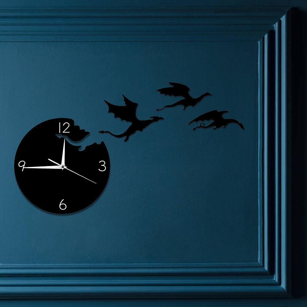 Dragon Flight Wall Clock - Wyvern's Hoard