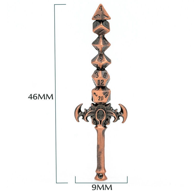 The Sword Of Probability Dice Sword Pendant