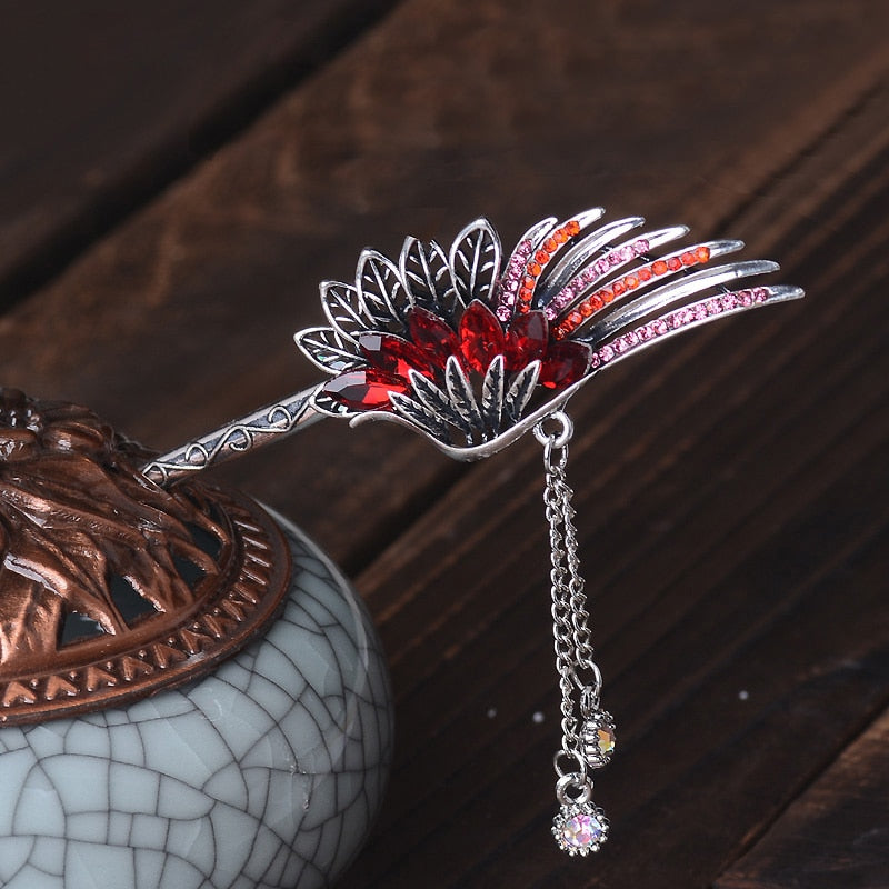 Phoenix Feathers Hair Stick