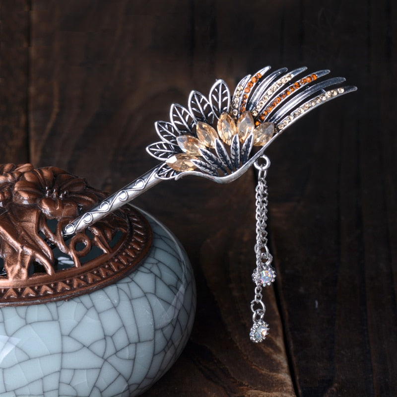 Phoenix Feathers Hair Stick