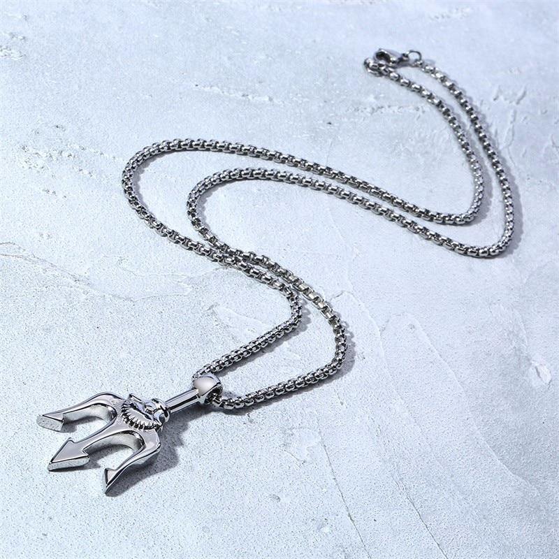 Poseidon's Trident Necklace - Wyvern's Hoard