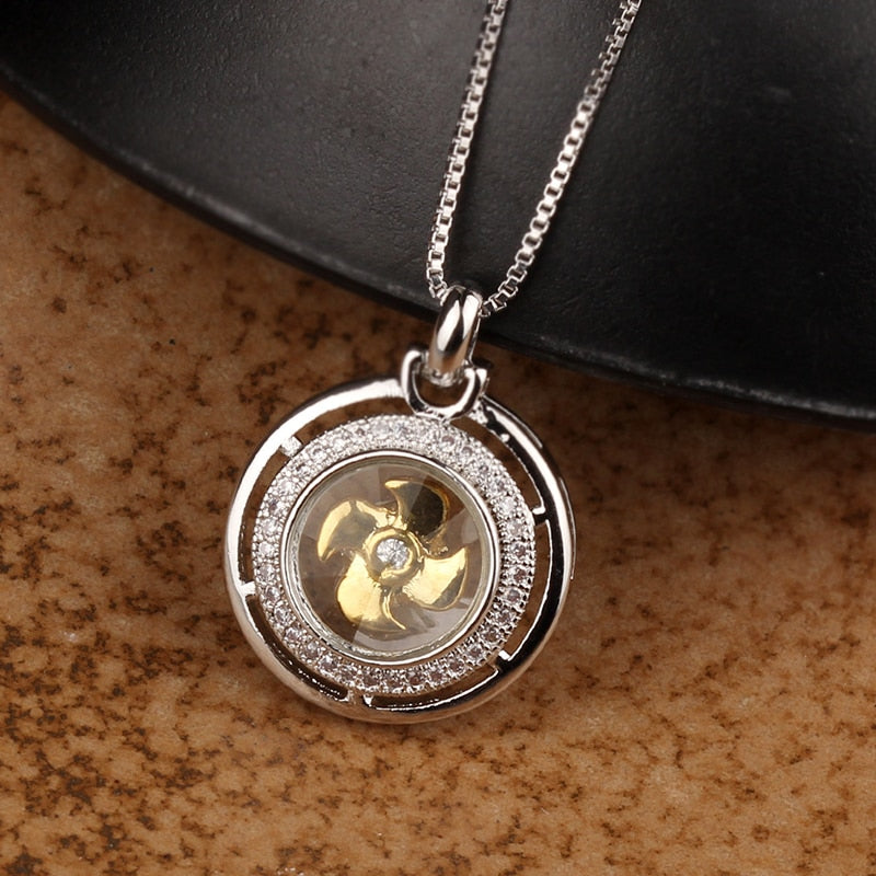 Lucky Windmill Charm Necklace