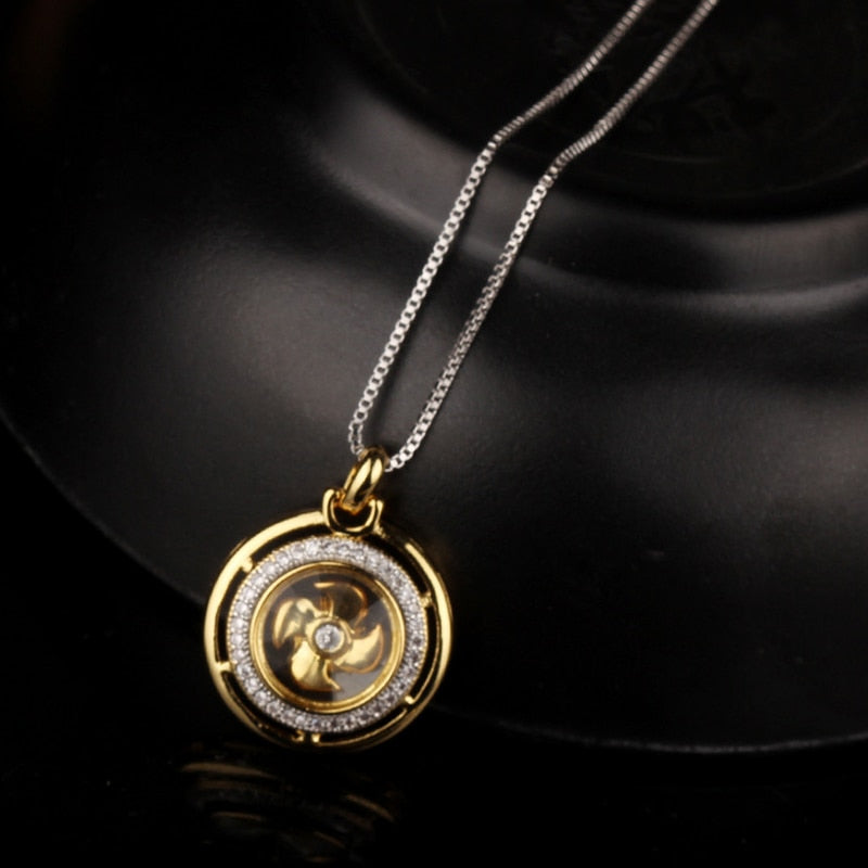 Lucky Windmill Charm Necklace