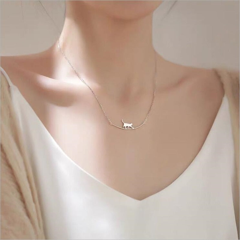 Cat Walk Minimalist Necklace