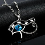Blue Eye of Horus Wadjet Necklace - Wyvern's Hoard