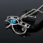 Blue Eye of Horus Wadjet Necklace - Wyvern's Hoard