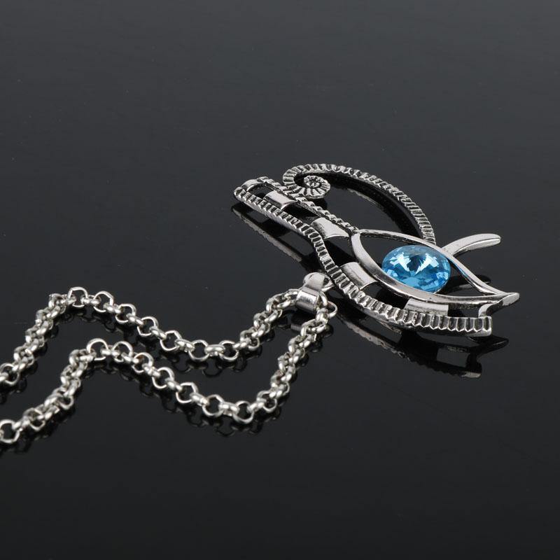 Blue Eye of Horus Wadjet Necklace - Wyvern's Hoard