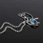 Blue Eye of Horus Wadjet Necklace - Wyvern's Hoard