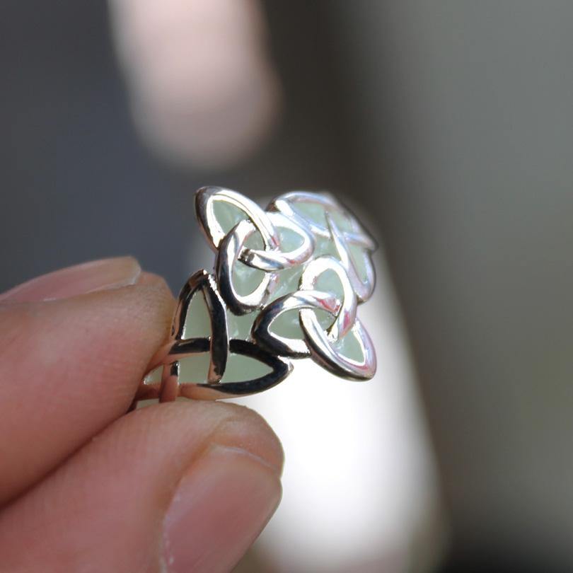 Glow In The Dark Celtic Knots Ring - Wyvern's Hoard