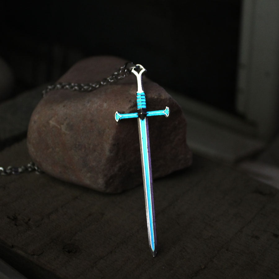 Glow in the Dark Great Sword Necklace