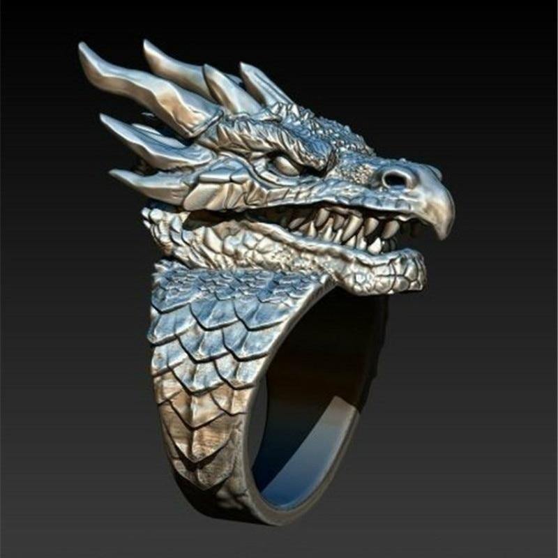 Dragon Head Ring - Wyvern's Hoard