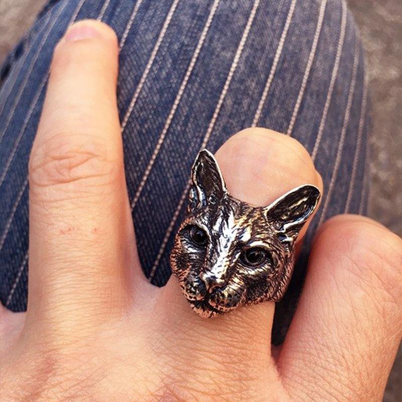 Cat Head Ring - Wyvern's Hoard