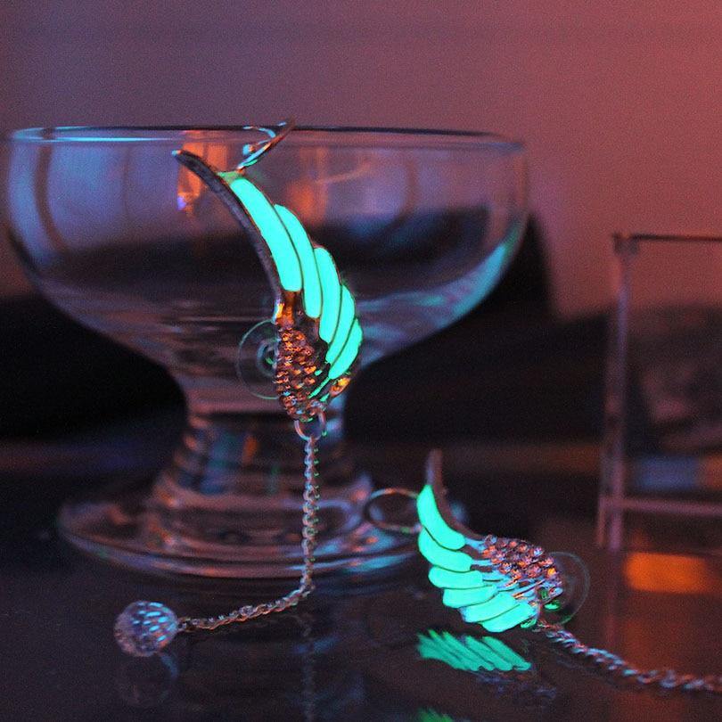 Glow In The Dark Hermes Wings Ear Cuffs - Wyvern's Hoard