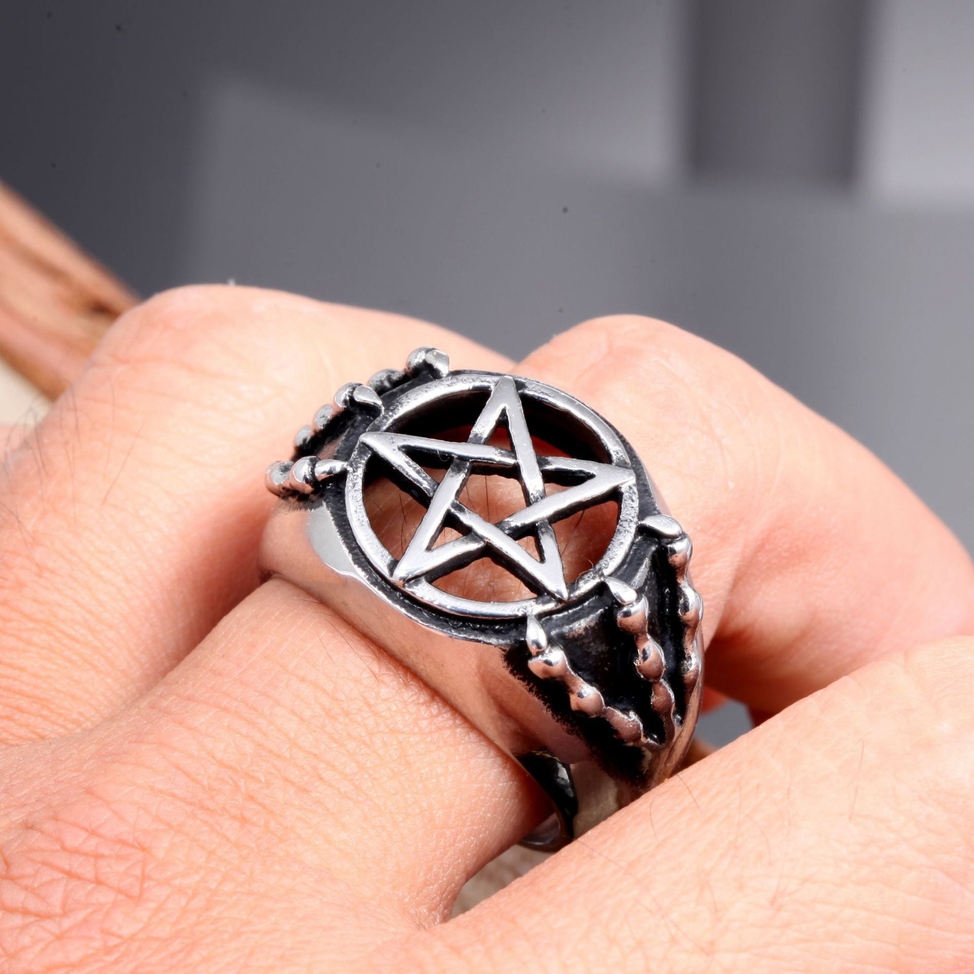 Baphomet's Claws with Pentagram Ring