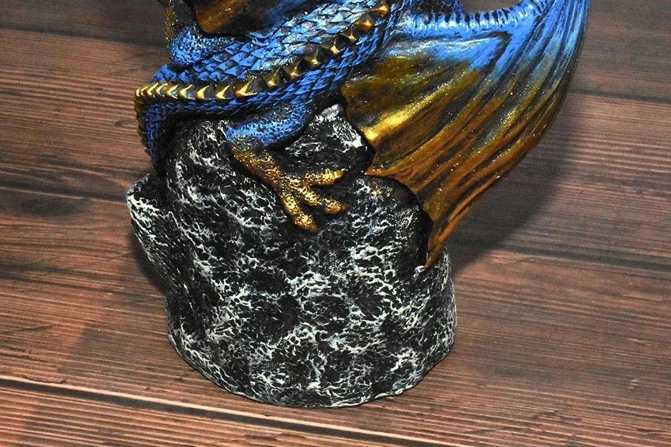 Crystal Cavern Dragon LED Backflow Incense Burner Nightlight - Wyvern's Hoard