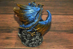 Crystal Cavern Dragon LED Backflow Incense Burner Nightlight - Wyvern's Hoard
