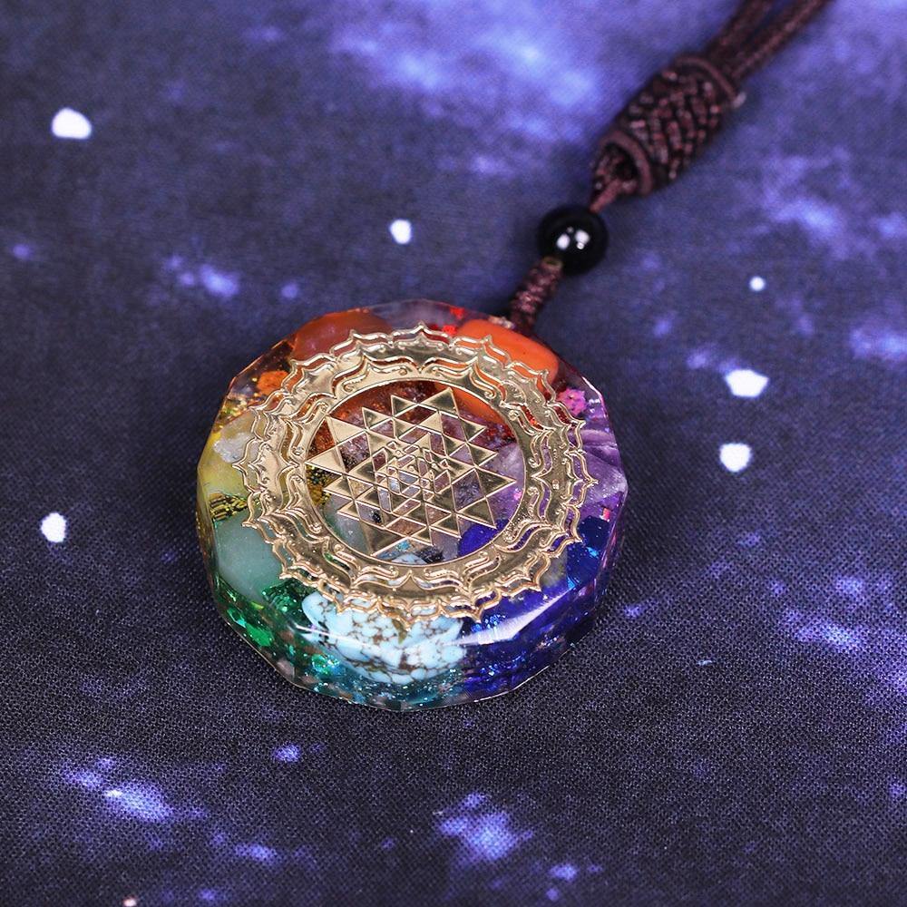 Cosmic Energies Orgonite Chakra Pendants - Wyvern's Hoard