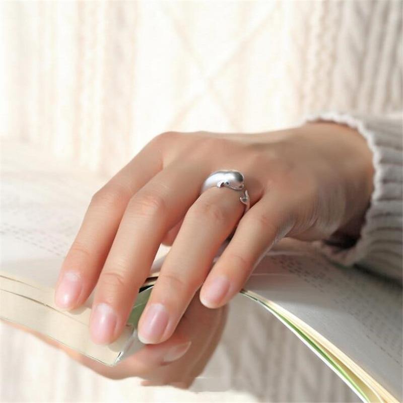 Baby Beluga Whale Ring - Wyvern's Hoard