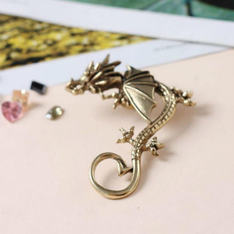 Perching Dragon Earcuff - Wyvern's Hoard