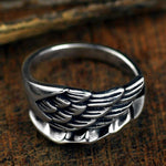 Angel Wing Sterling Silver Ring - Wyvern's Hoard