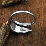 Angel Wing Sterling Silver Ring - Wyvern's Hoard