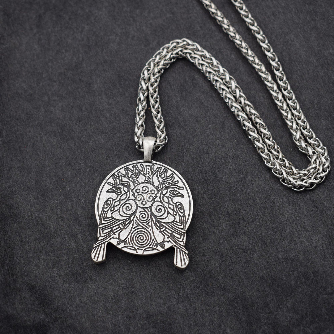 Huginn, Muninn 3D Necklace - Wyvern's Hoard