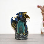 Crystal Cavern Dragon LED Backflow Incense Burner Nightlight - Wyvern's Hoard