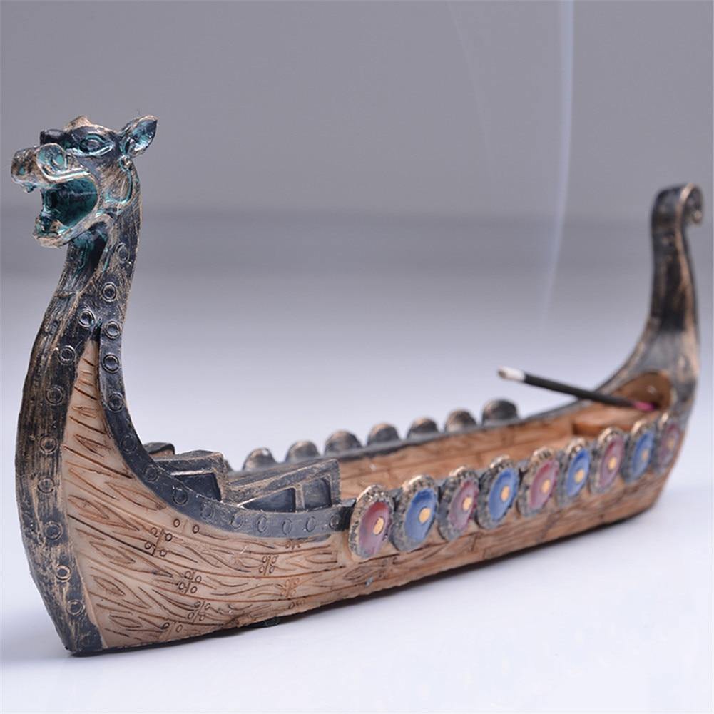 Viking Ship Incense Burner - Wyvern's Hoard