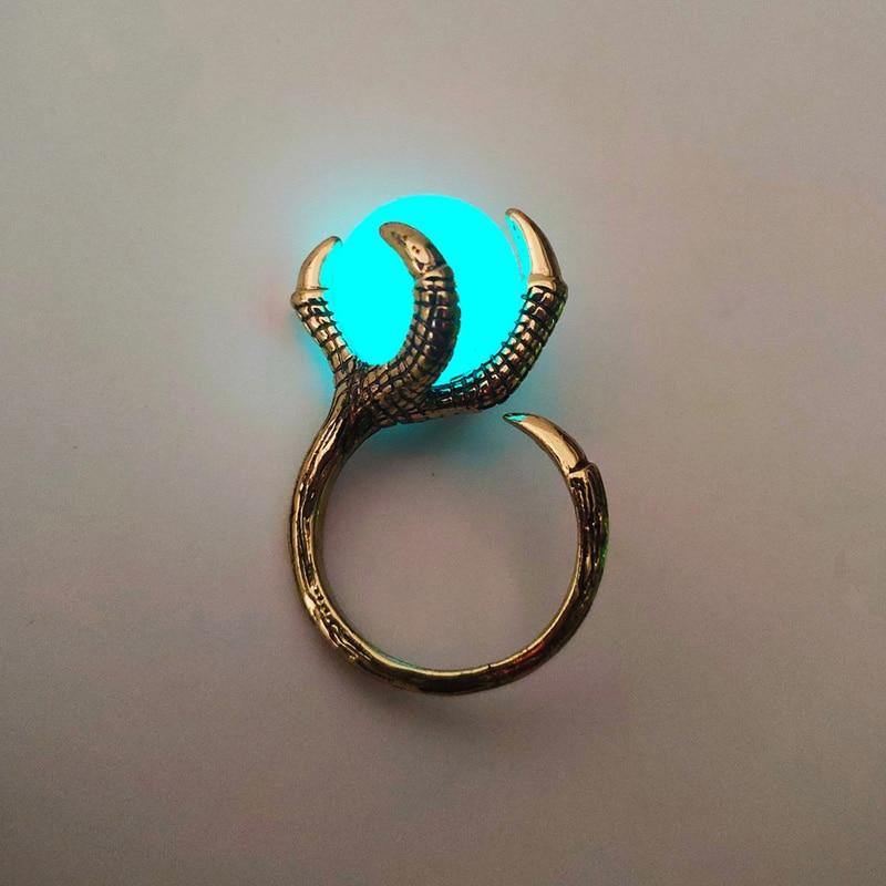 Dragon's Claw Glow in the Dark Ring - Wyvern's Hoard