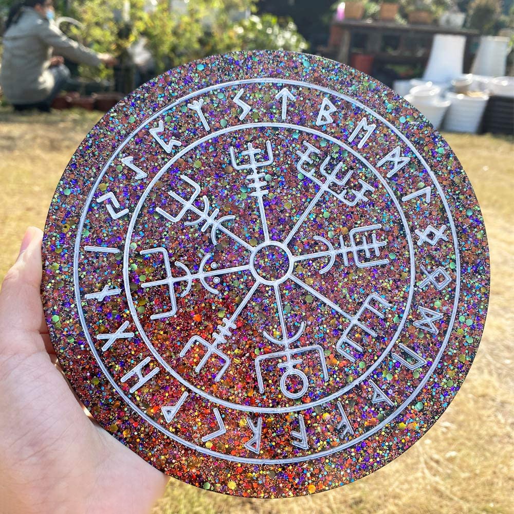 Elder Futhark Runes & Vegvísir Silicone Molds