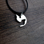 Howling Wolves Silhouette Couple Necklaces