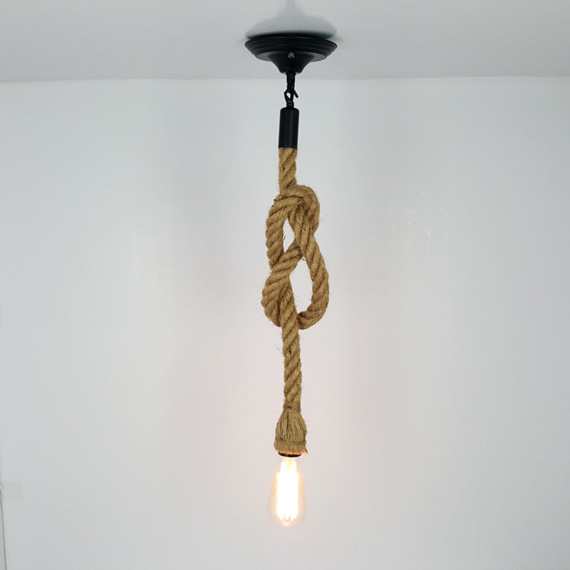 Hemp Rope Hanging Lights Holder